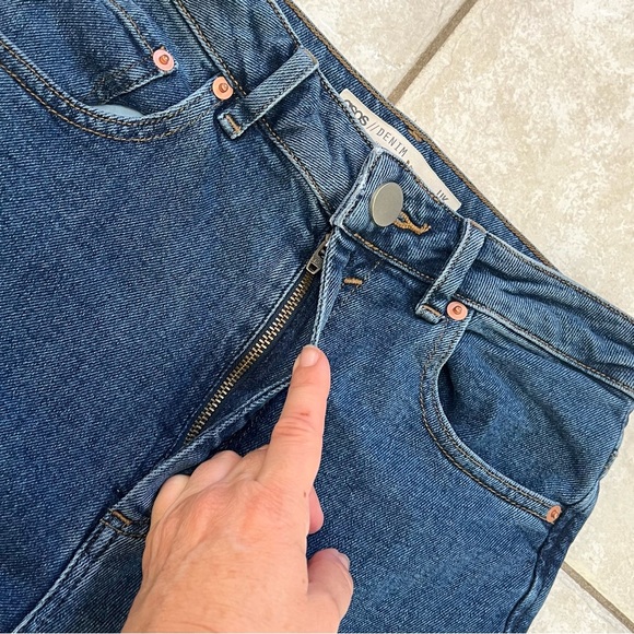 ASOS Farleigh High Rise Straight Leg Slim Mom Denim Jeans - Picture 7 of 14